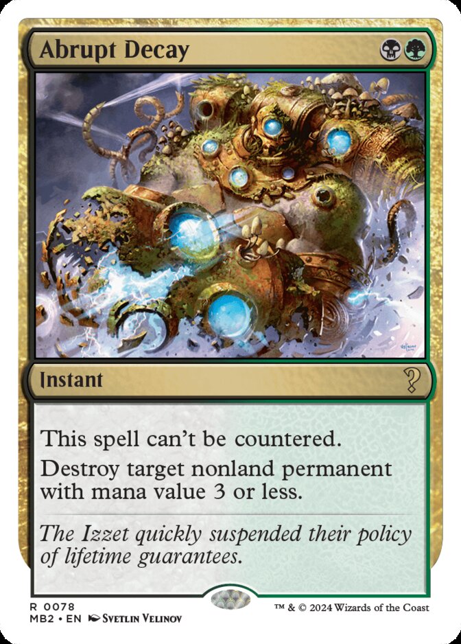 Abrupt Decay <White-Bordered> [MB2]