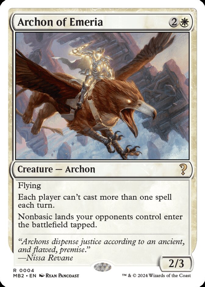 Archon of Emeria <White-Bordered> [MB2]