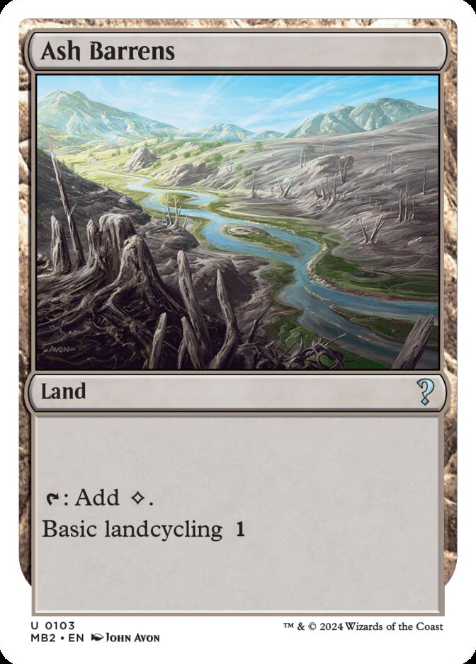 Ash Barrens <White-Bordered> [MB2]