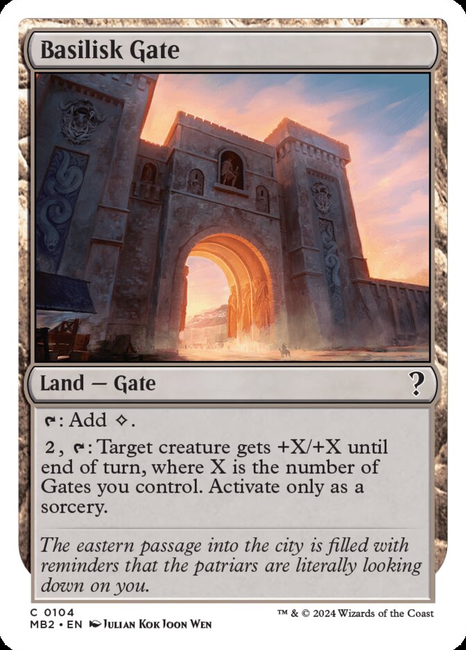 Basilisk Gate <White-Bordered> [MB2]