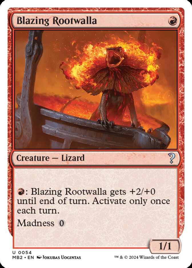 Blazing Rootwalla <White-Bordered> [MB2]