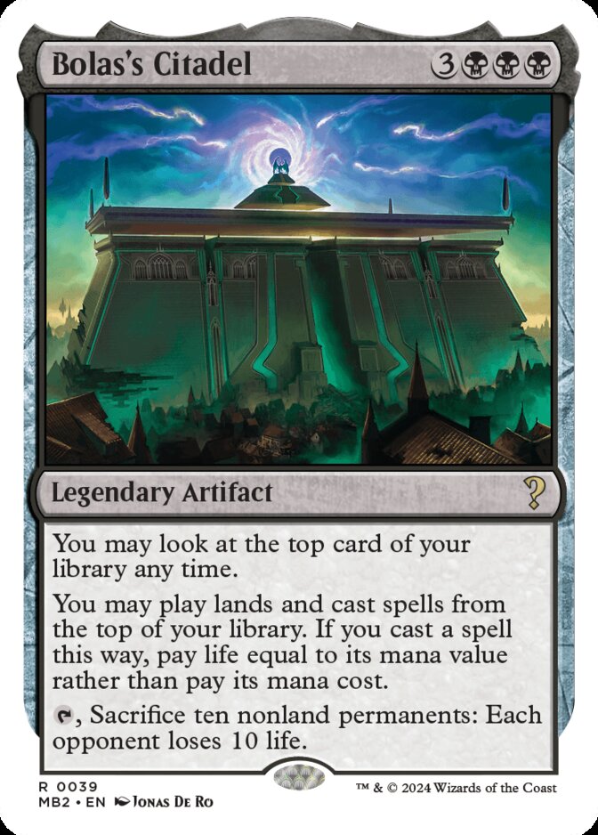 Bolas's Citadel <White-Bordered> [MB2]