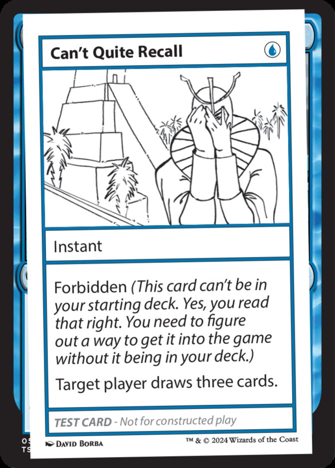 Can't Quite Recall <Playtest> [MB2]