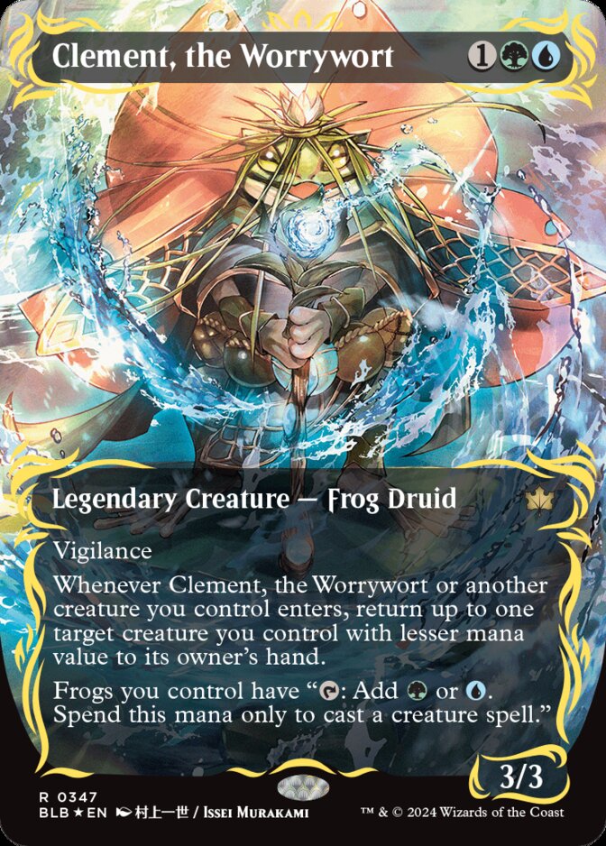 Clement, the Worrywort <borderless - raised foil> [BLB] (F)