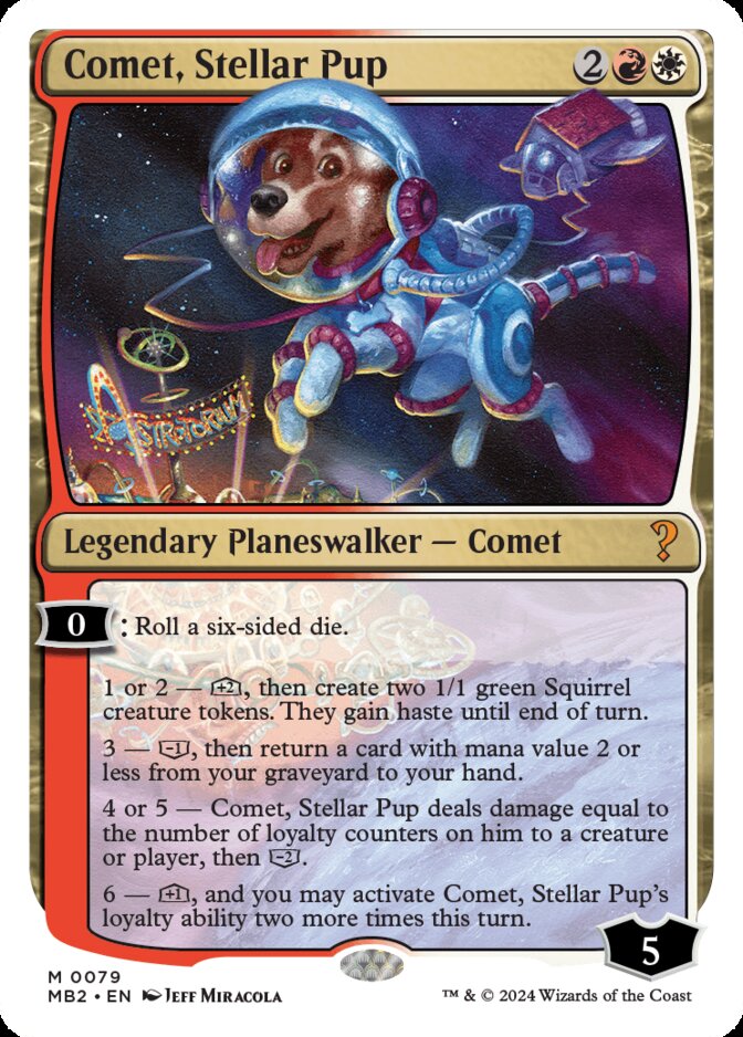 Comet, Stellar Pup <White-Bordered> [MB2]