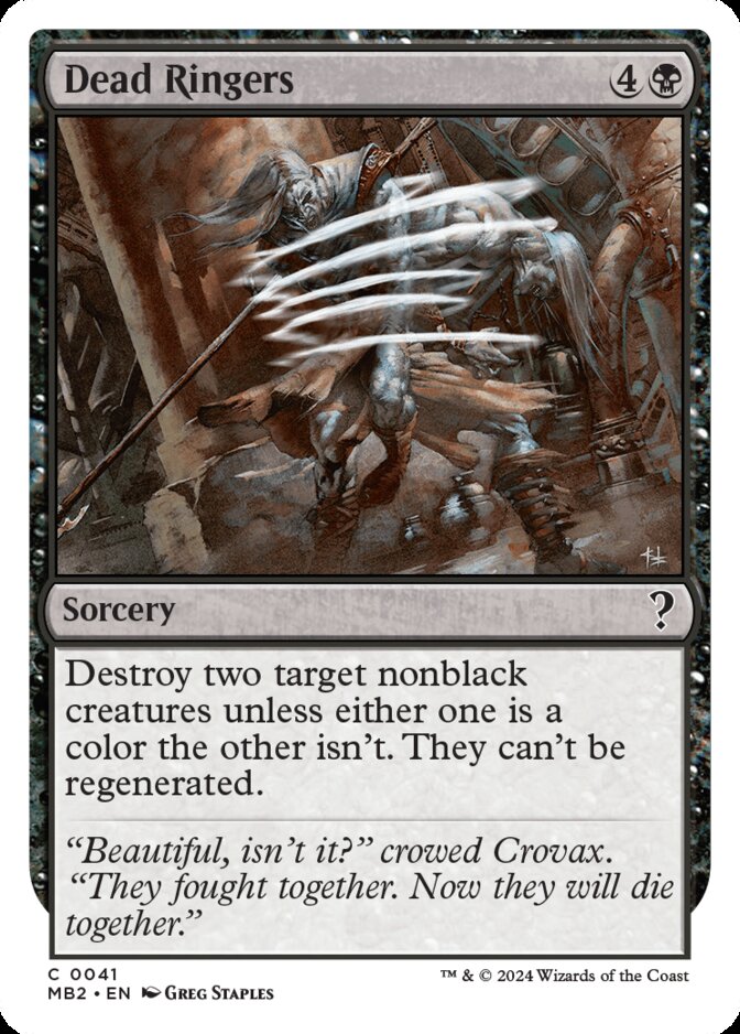 Dead Ringers <White-Bordered> [MB2]