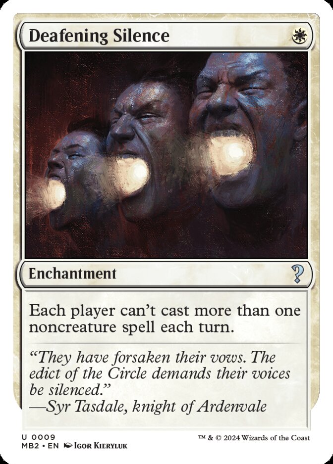 Deafening Silence <White-Bordered> [MB2]