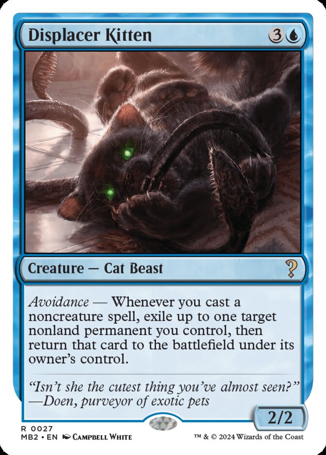 Displacer Kitten <White-Bordered> [MB2]