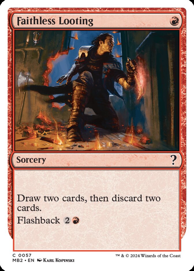 Faithless Looting <White-Bordered> [MB2]