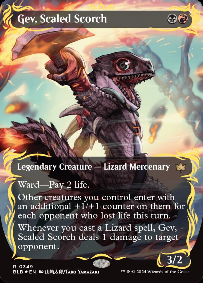 Gev, Scaled Scorch <borderless - raised foil> [BLB] (F)