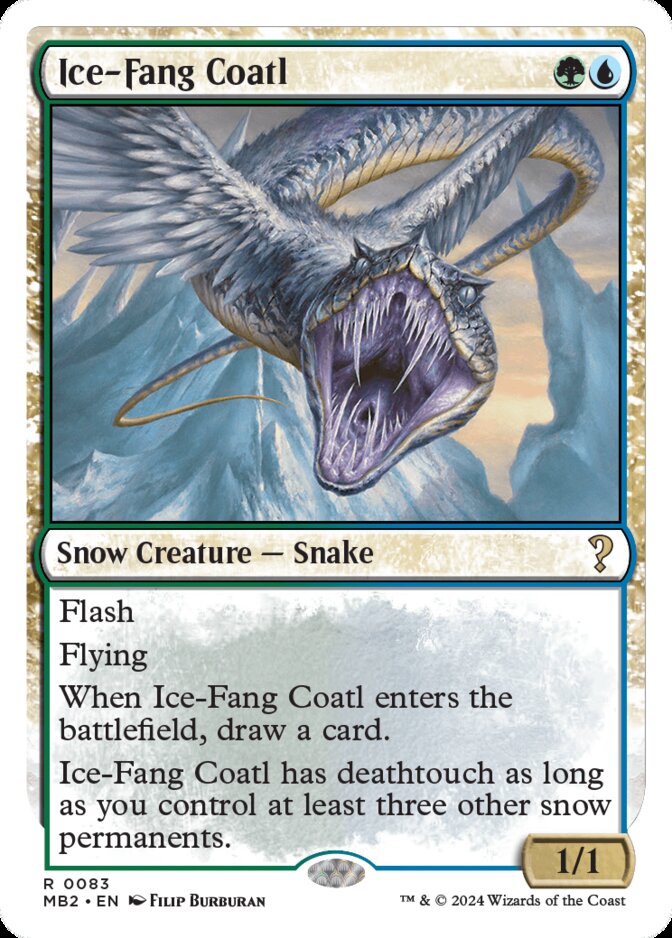 Ice-Fang Coatl <White-Bordered> [MB2]