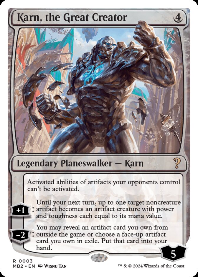 Karn, the Great Creator <White-Bordered> [MB2]