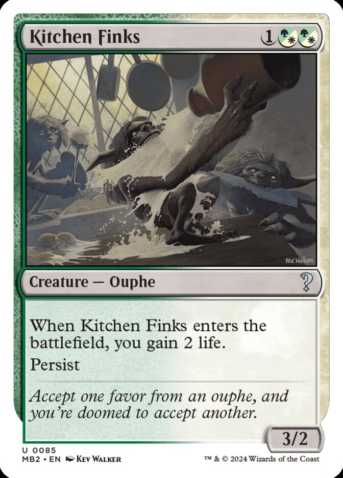 Kitchen Finks <White-Bordered> [MB2]