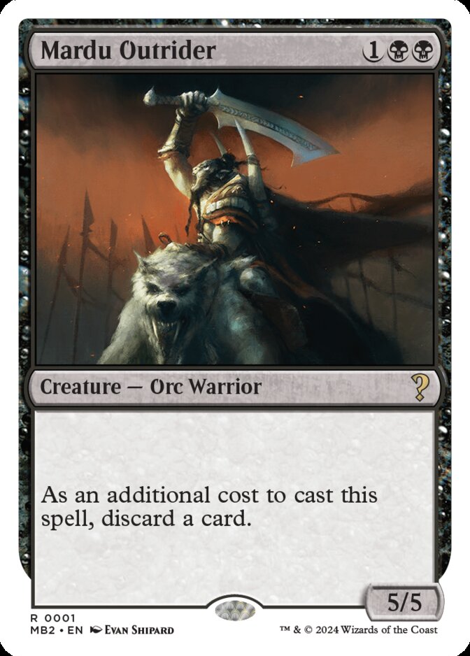 Mardu Outrider <White-Bordered> [MB2]