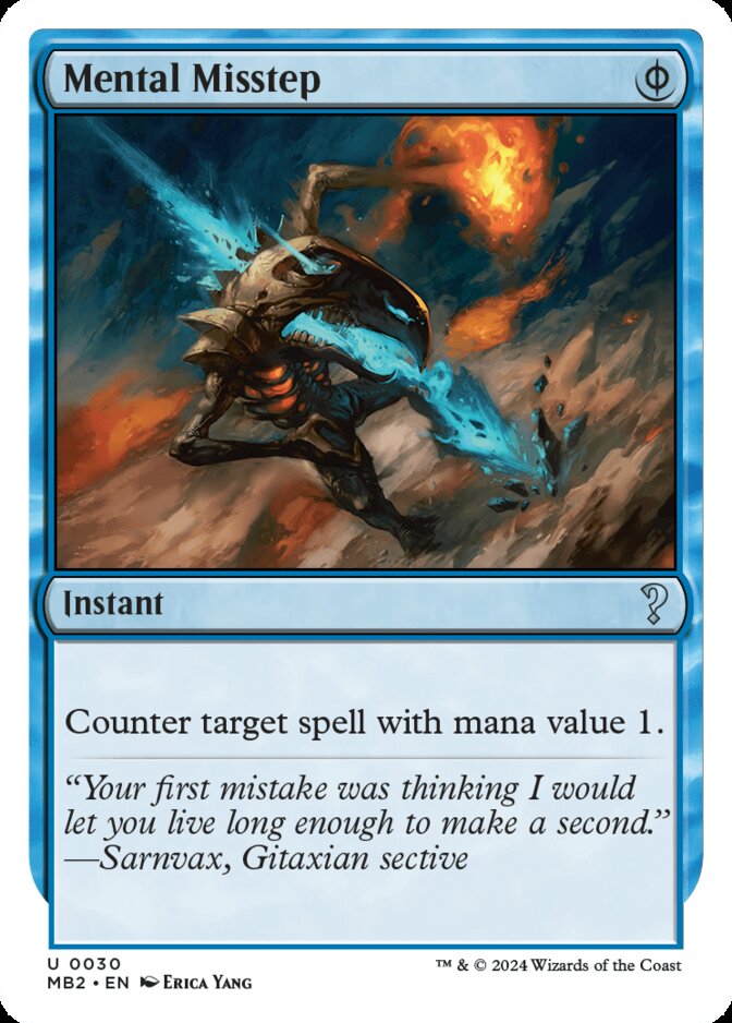 Mental Misstep <White-Bordered> [MB2]