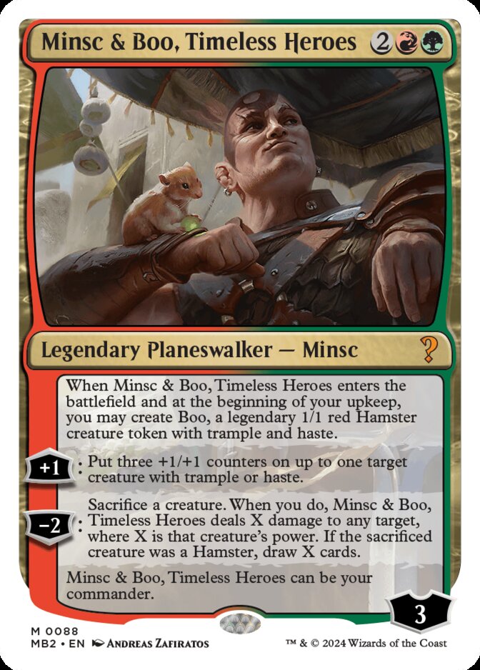 Minsc & Boo, Timeless Heroes <White-Bordered> [MB2]