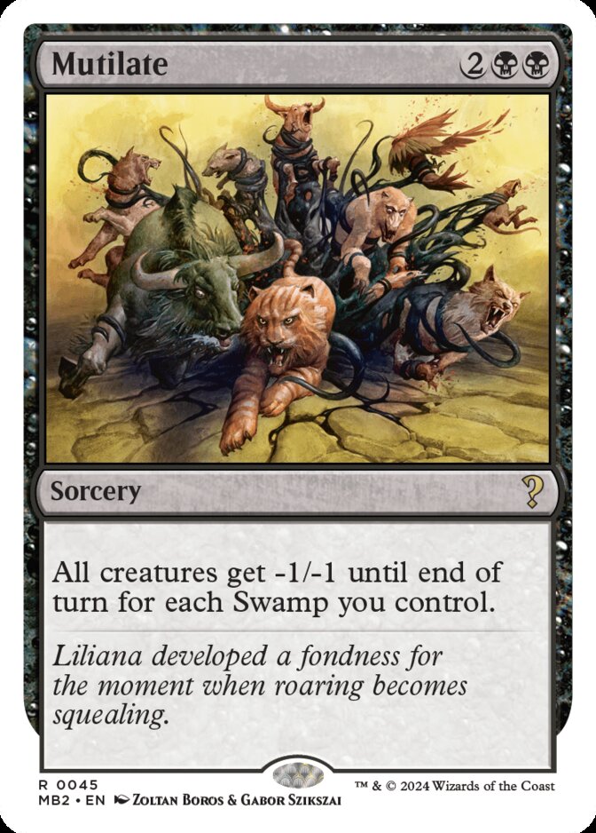 Mutilate <White-Bordered> [MB2]