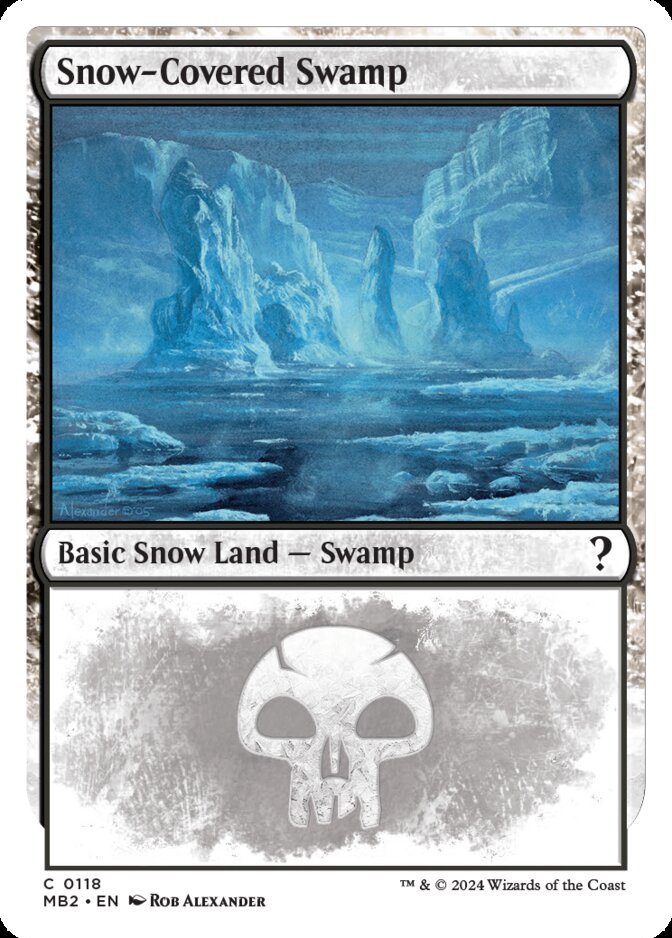 Snow-Covered Swamp <White-Bordered> [MB2]