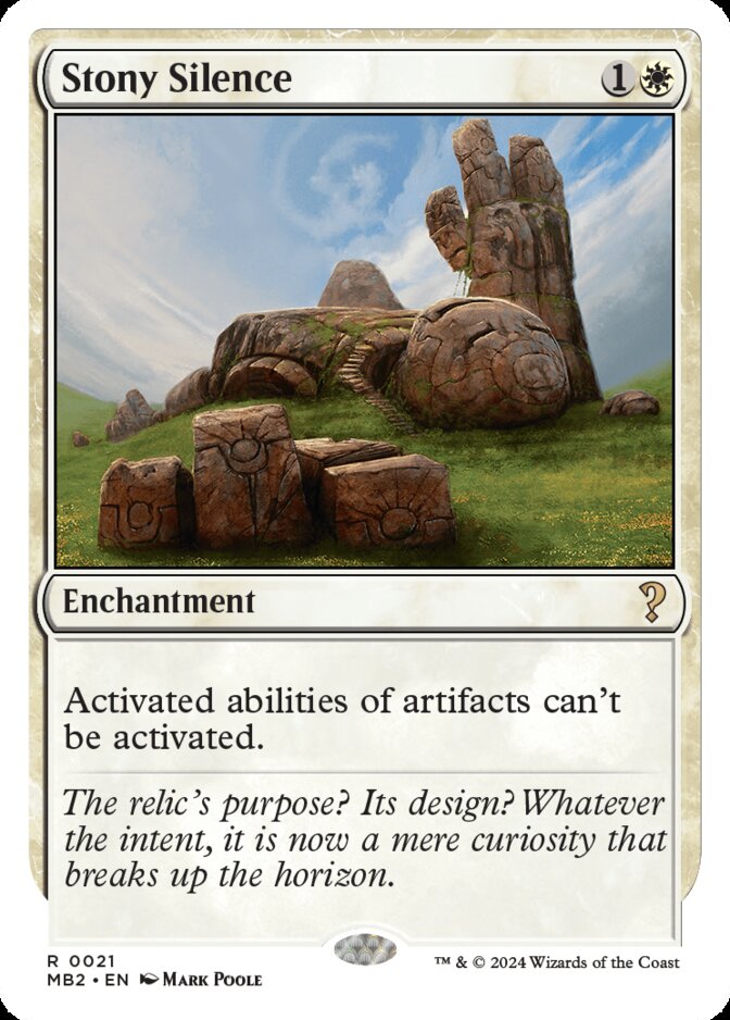 Stony Silence <White-Bordered> [MB2]