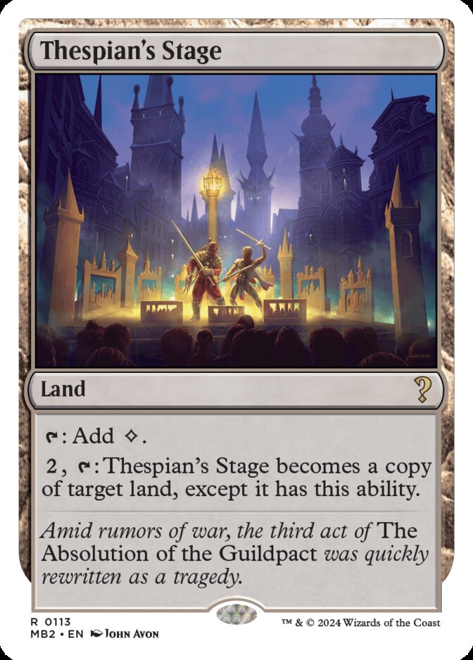 Thespian's Stage <White-Bordered> [MB2]