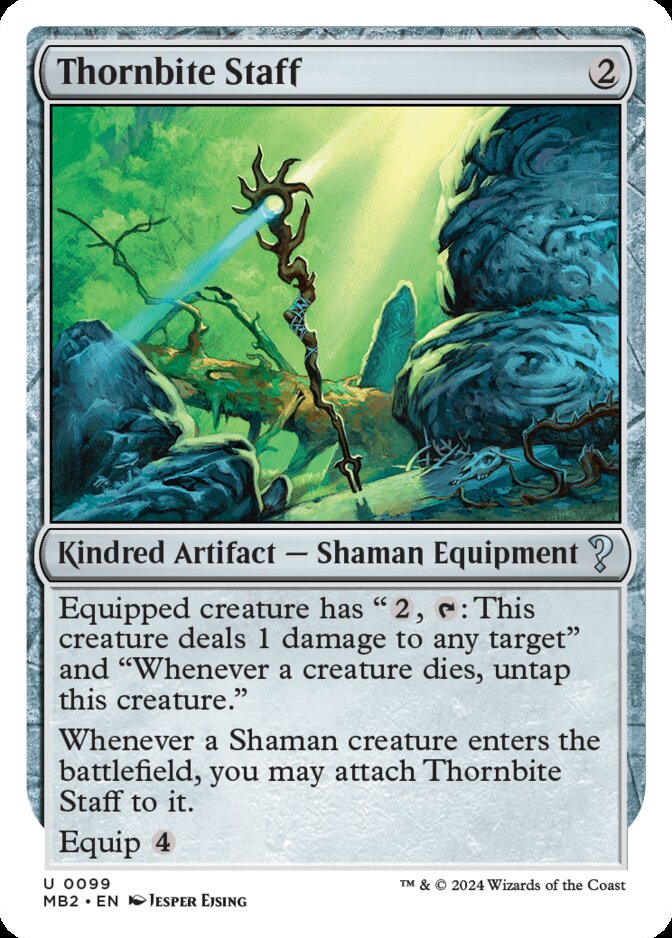 Thornbite Staff <White-Bordered> [MB2]