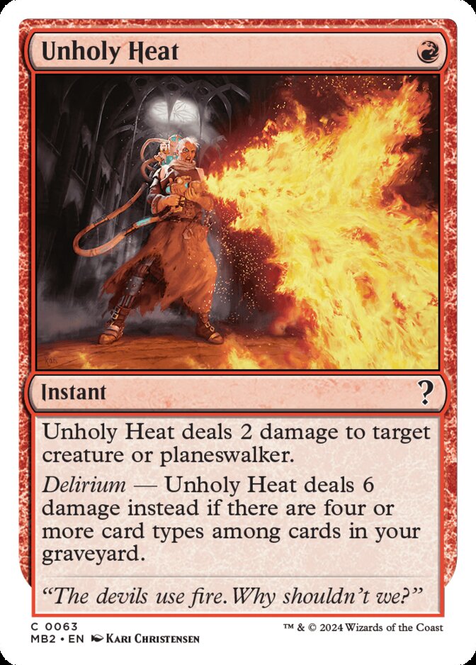 Unholy Heat <White-Bordered> [MB2]