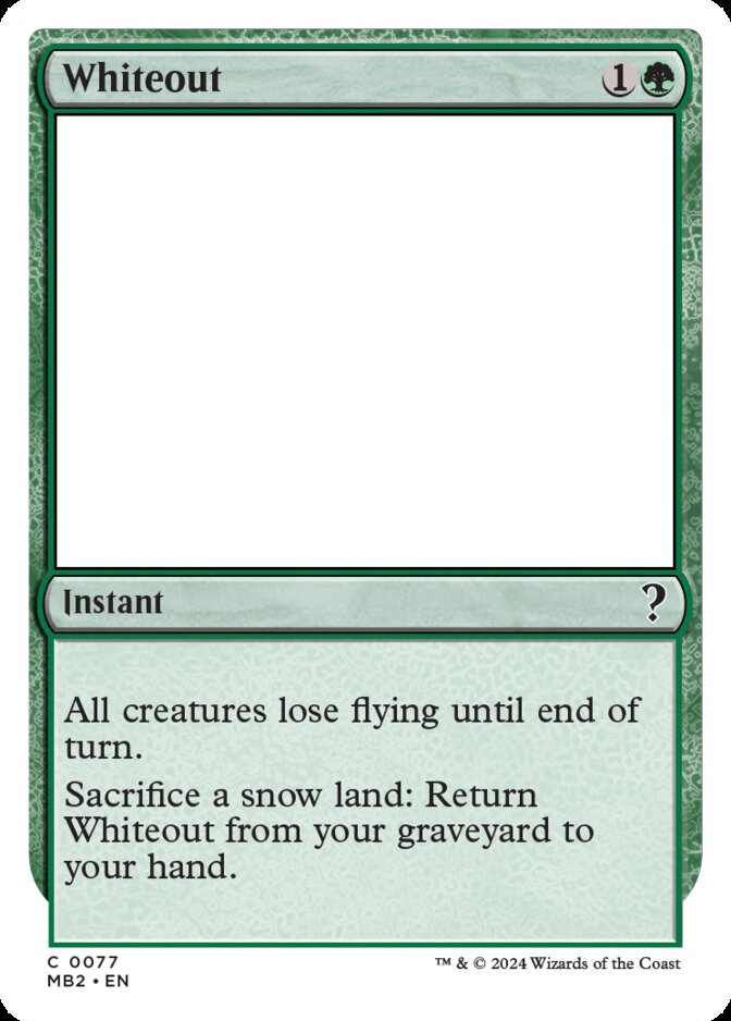 Whiteout <White-Bordered> [MB2]