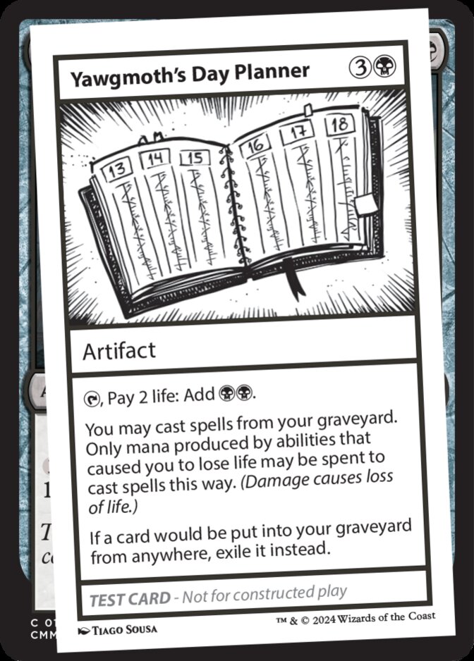 Yawgmoth's Day Planner <Playtest> [MB2]